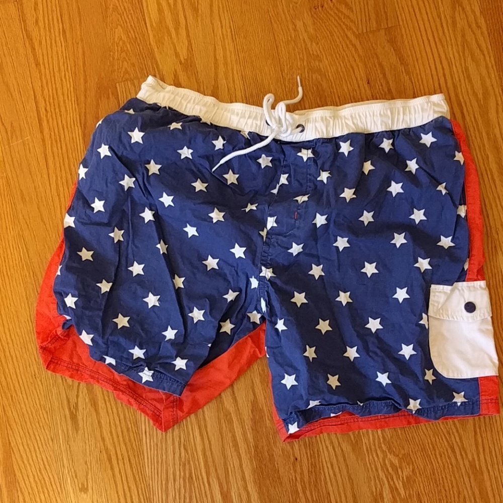 Tropicalia Flag inspired shorts