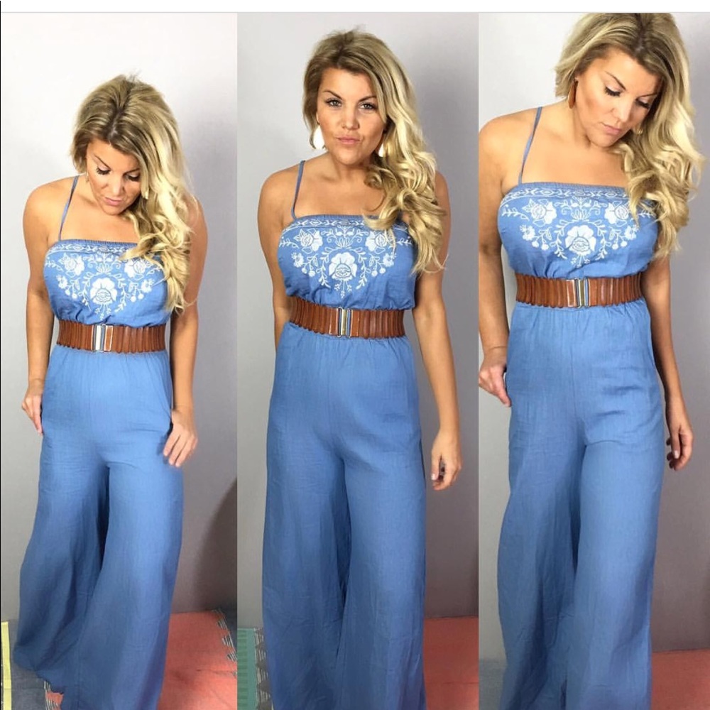 Blue jean jumpsuit