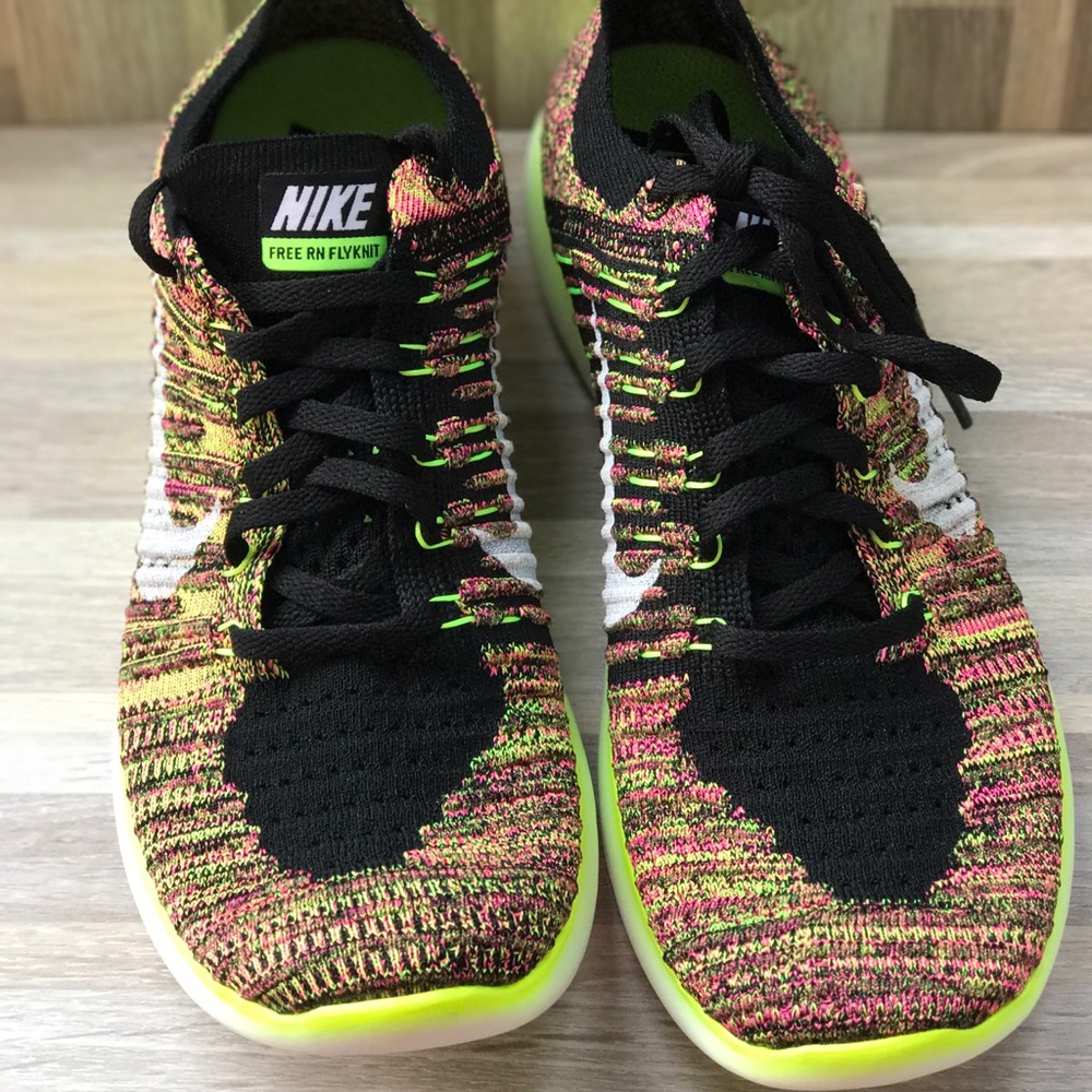 NWT Nike Free Rn Flyknit OC Multi-Color WMNS - Picture 6 of 7