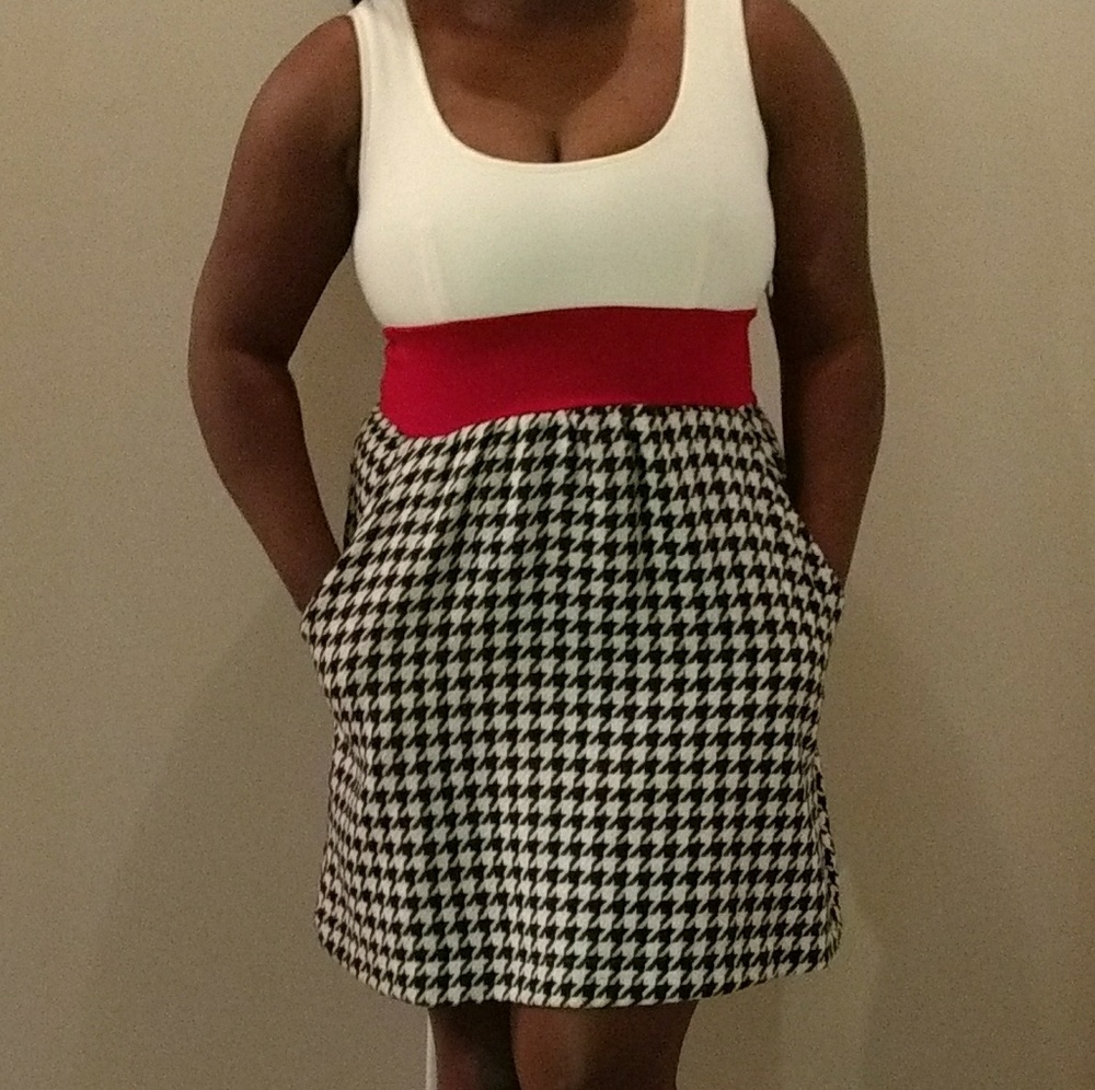 Gameday girl stuff hounds tooth dress