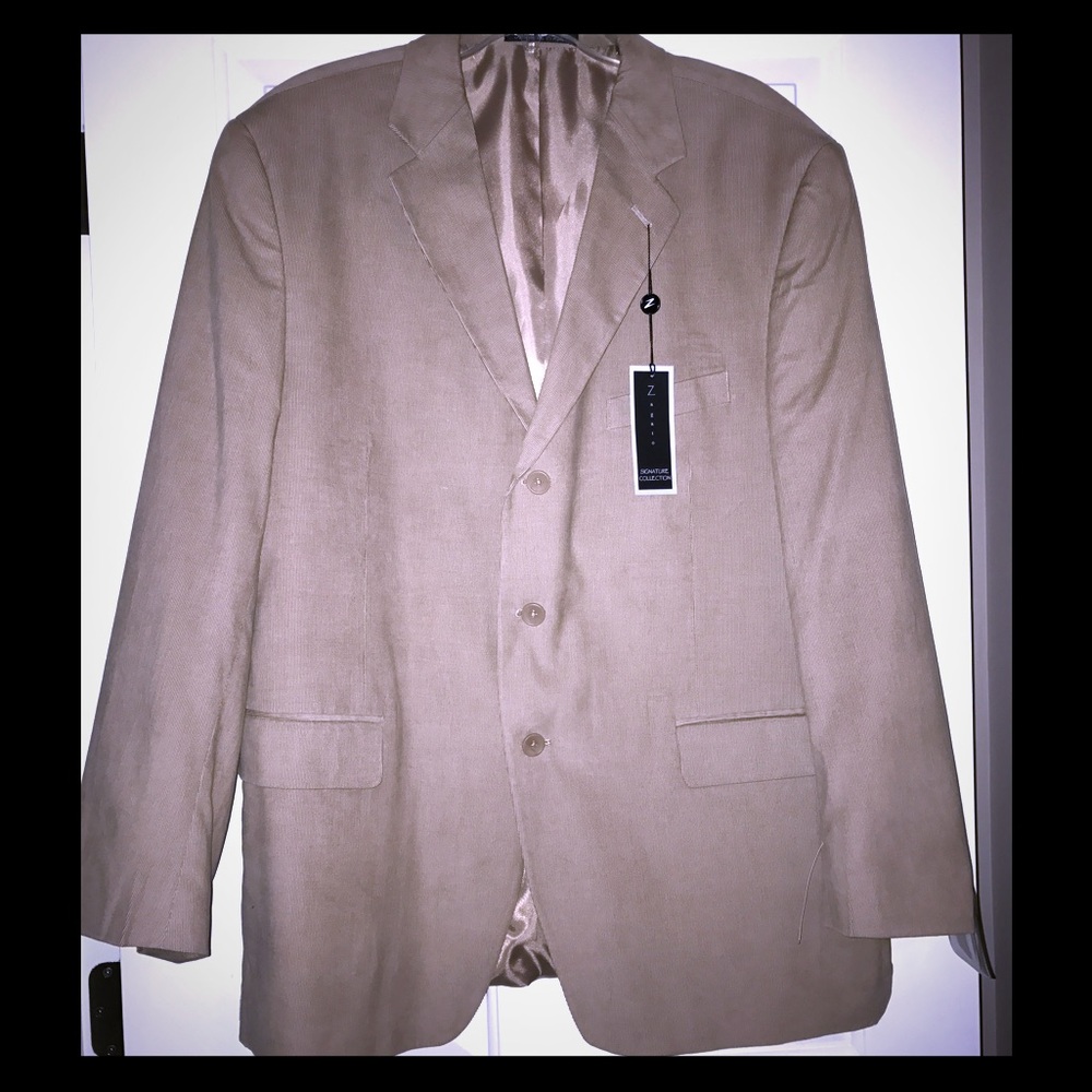 NWT MEN'S BEIGE CORDUROY SPORTS COAT/ JACKET. 46R