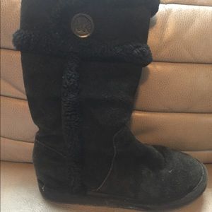 Black MK Snow Black Boots