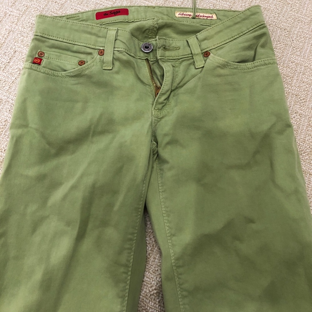 Green AG saga cropped pants