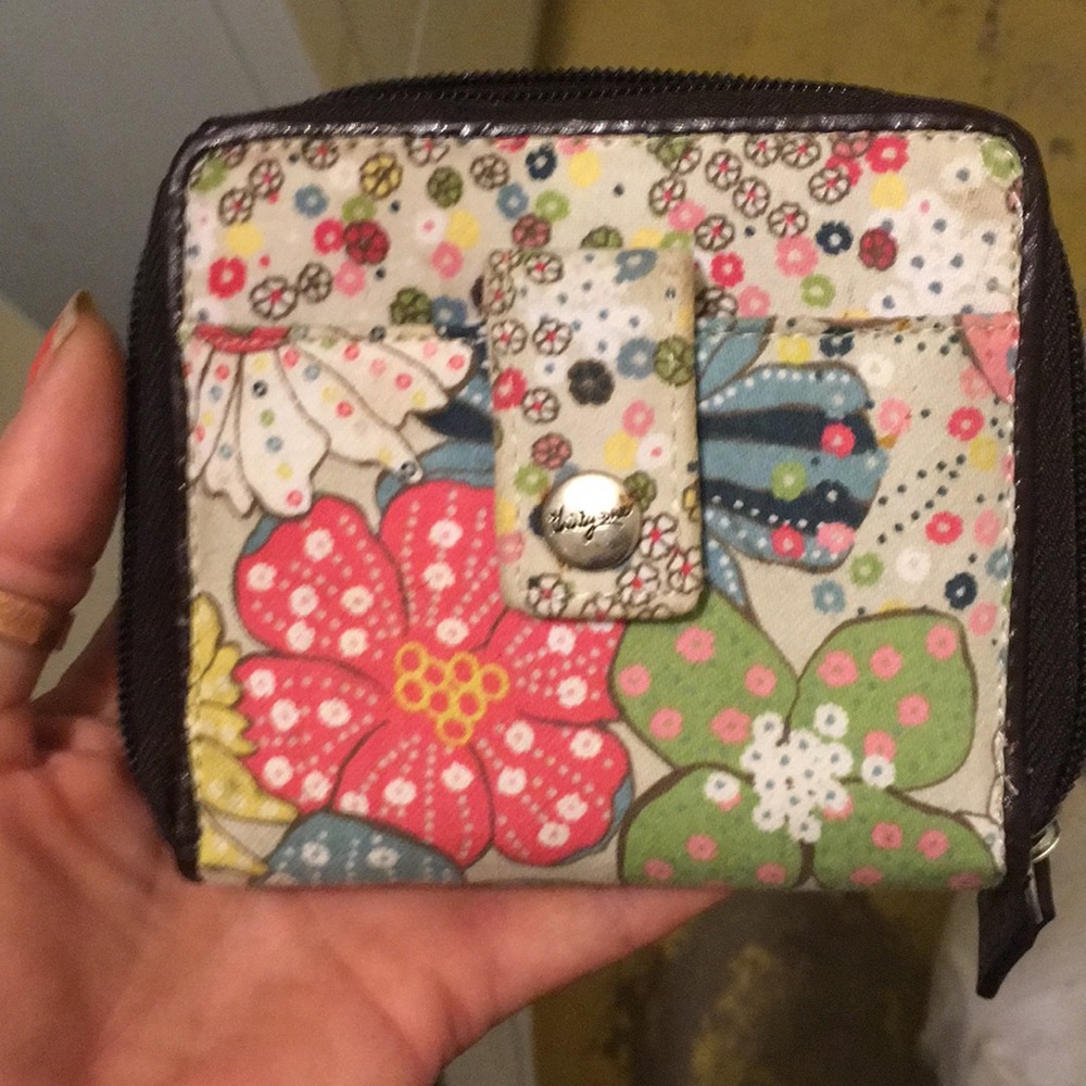 Thirty One Floral Zip Around Wallet