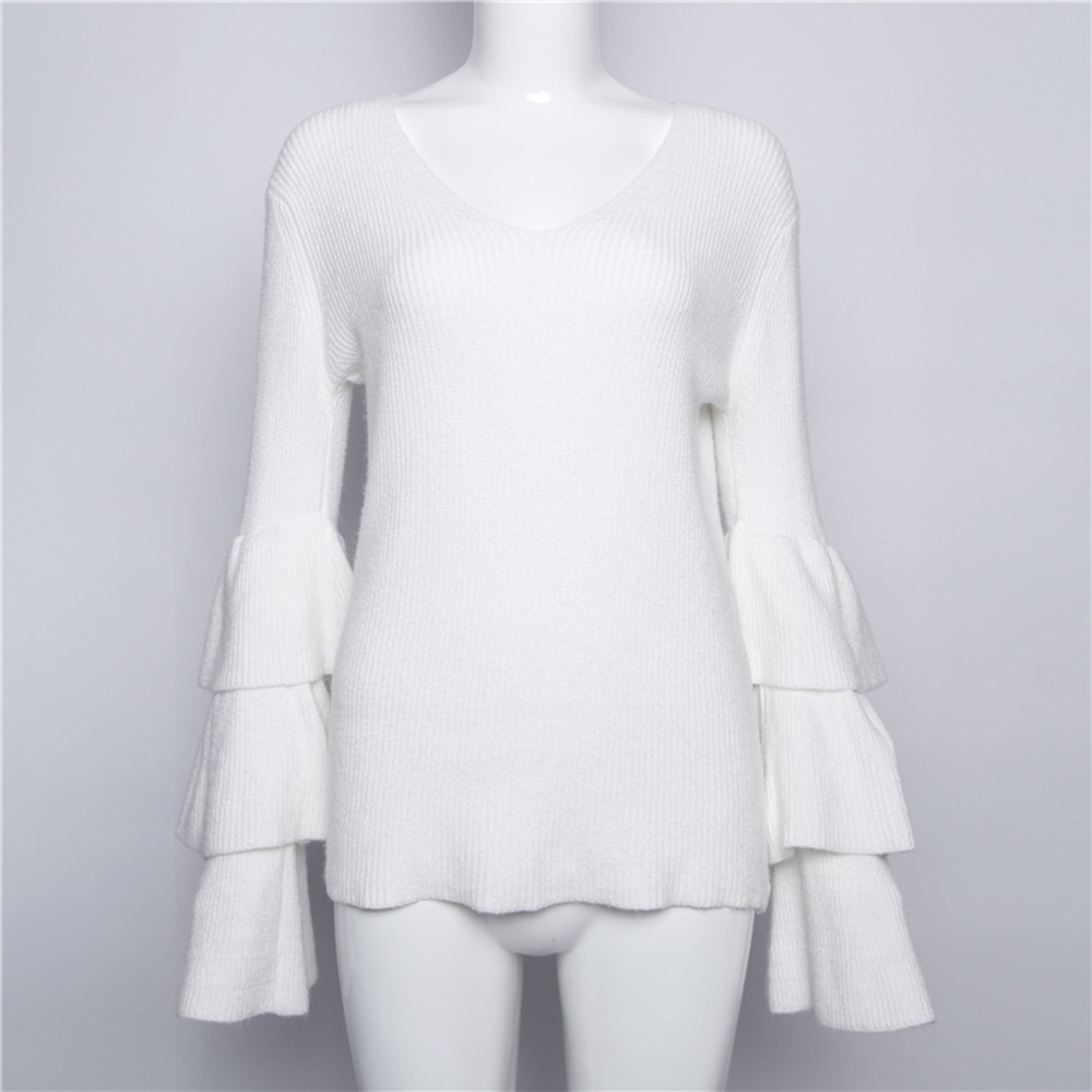 ❄️ CLEARANCE! 'Emerie' Bell Sleeve Sweater - Picture 8 of 8