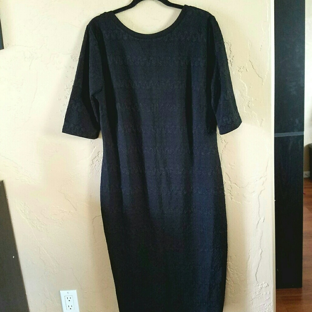 Black Textured Dress