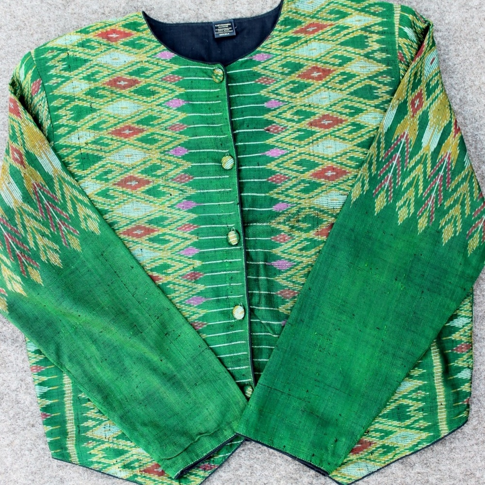 Thai Silk Ikat Jacket