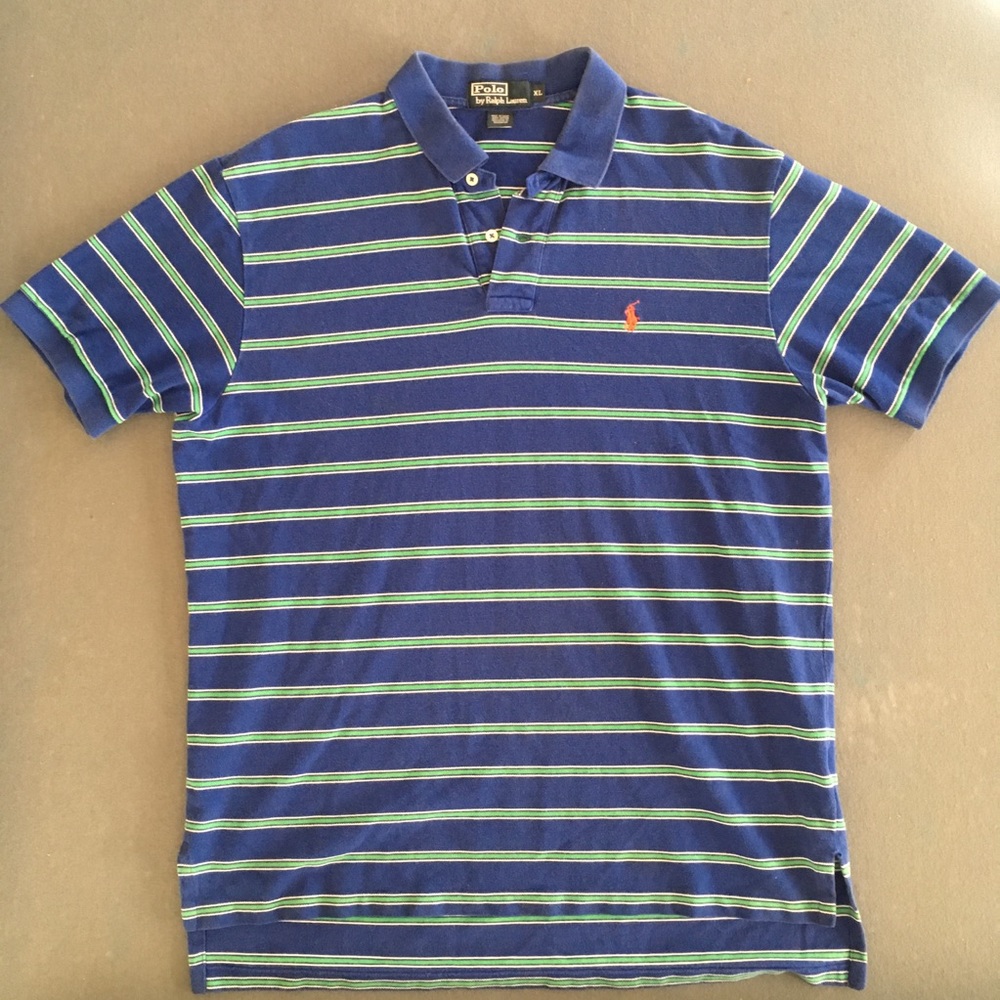 Ralph Lauren Polo (Classic Stripes Blue/Green)