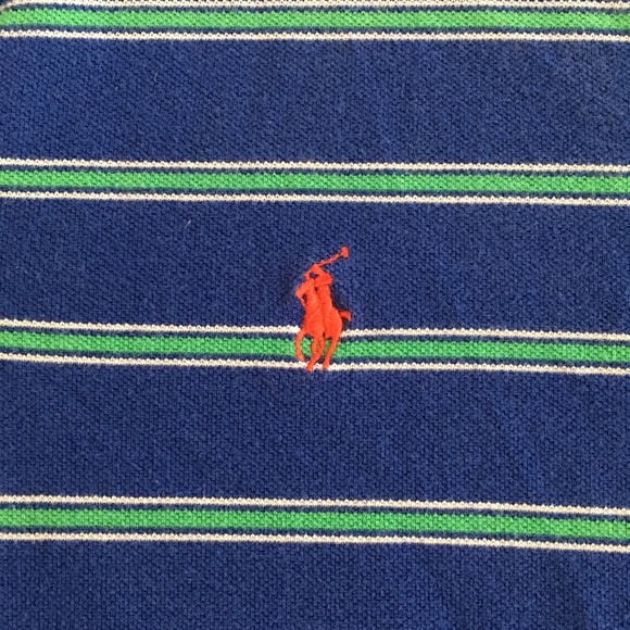 Ralph Lauren Polo (Classic Stripes Blue/Green) - Picture 2 of 4