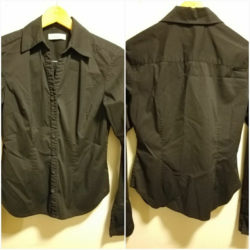 Black Button Up Dress Shirt