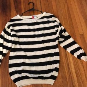 Black and white sweater
