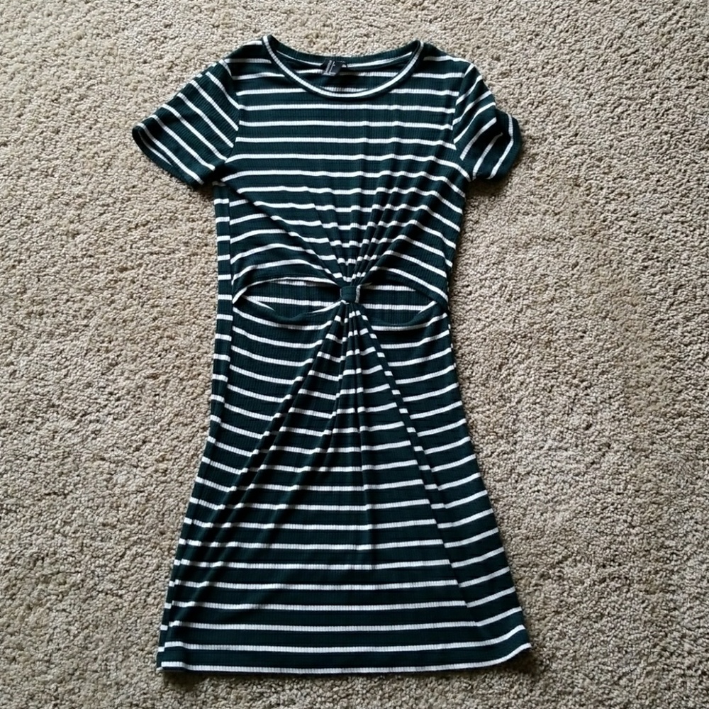 Knotted T shirt dress