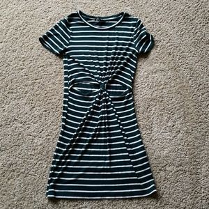 Knotted T shirt dress