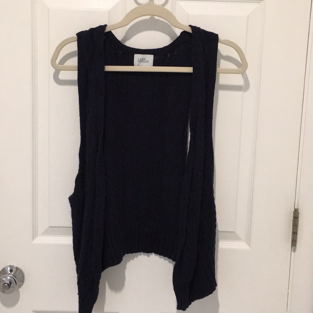 Lark & Wolff Knitted Vest, Navy