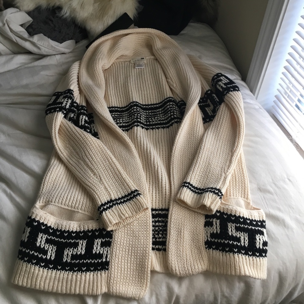 LA hearts open knit cardigan