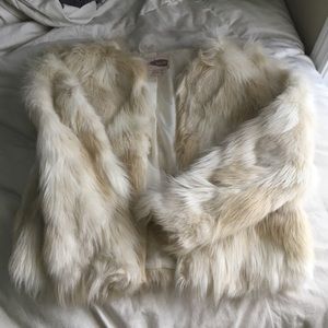 Faux fur coat from forever 21