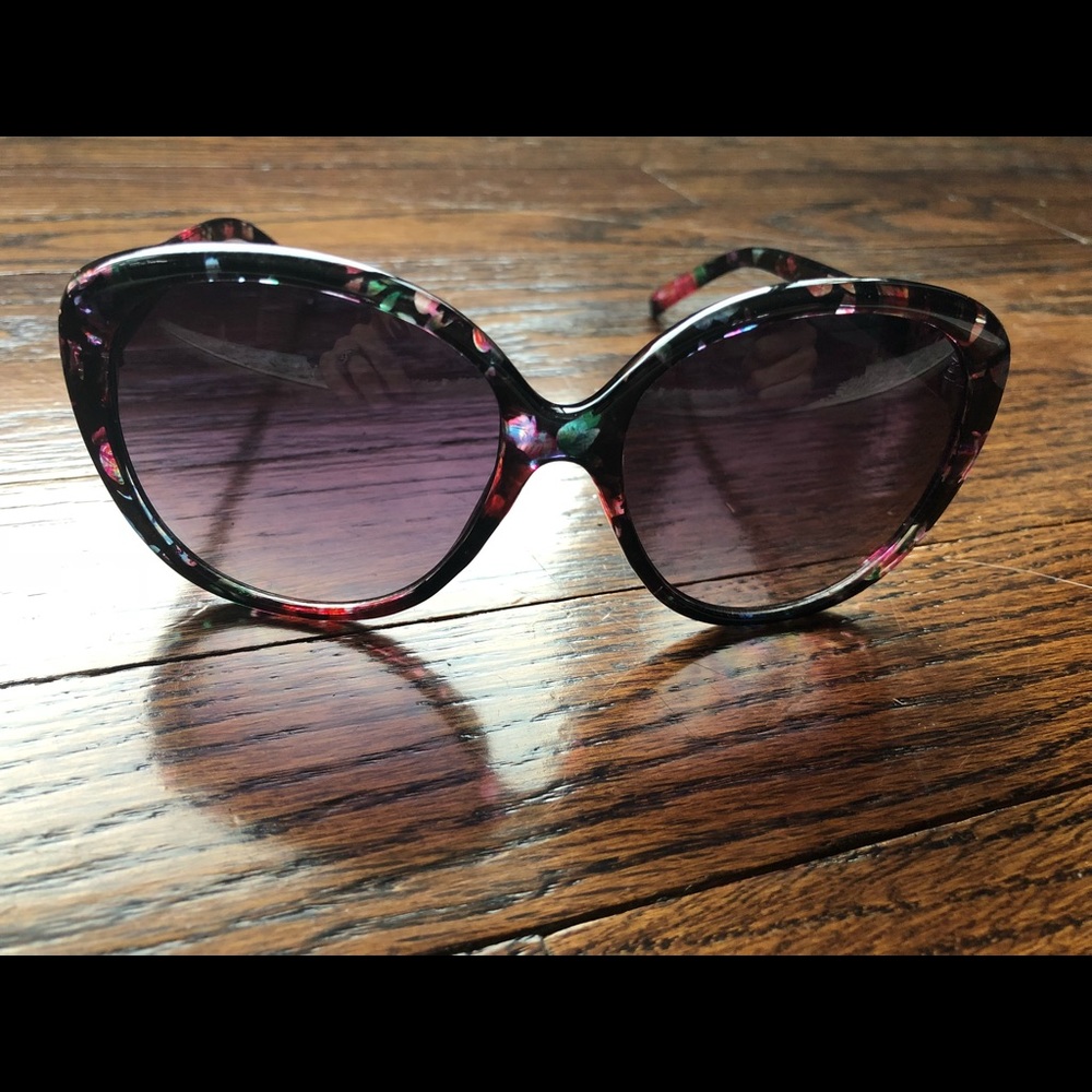 Oversized, Floral Sunglasses