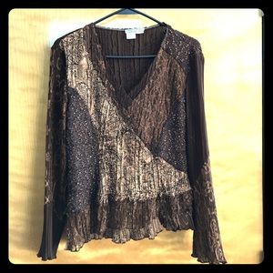 Boho/ artsy patchwork top.