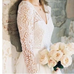 Wedding - Bridal Lace Long Sleeve Top