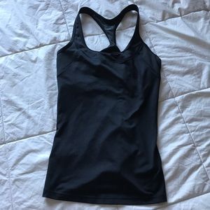 Black workout tank