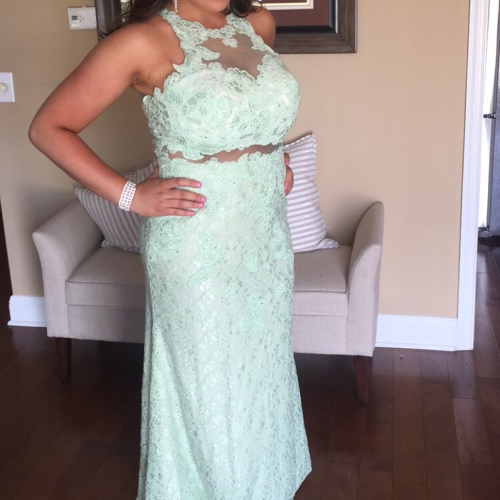 Mint green semi/ prom dress!