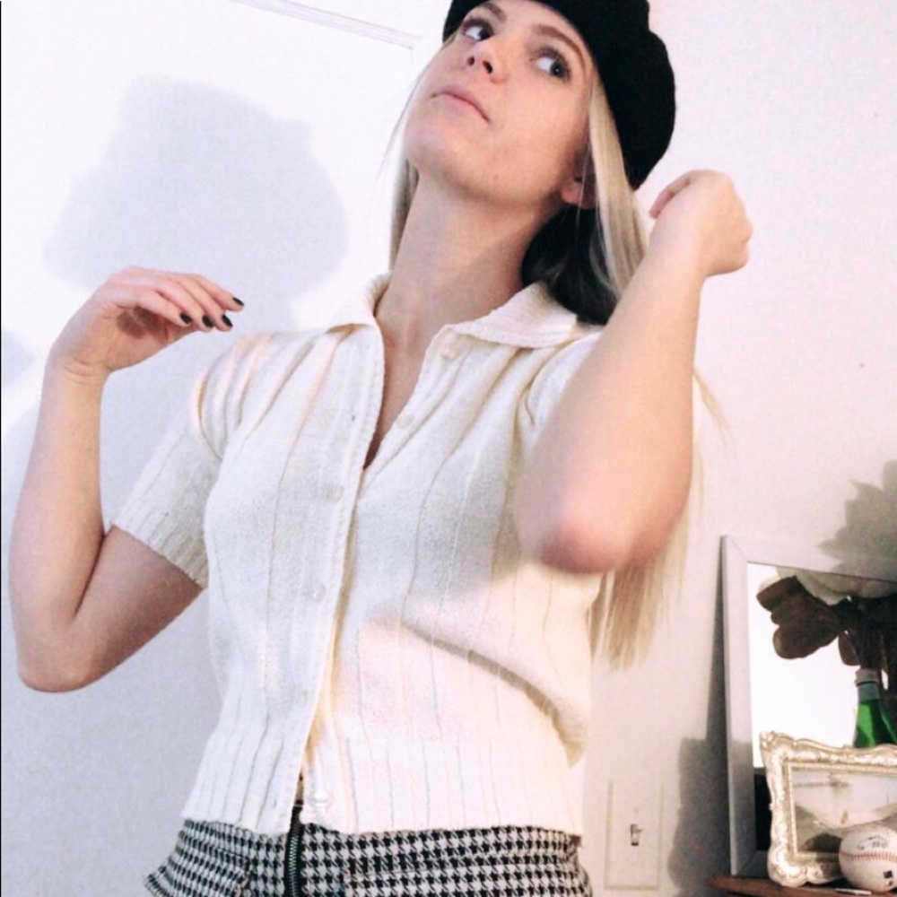 Vintage Pierre Cardin Sweater. Cream