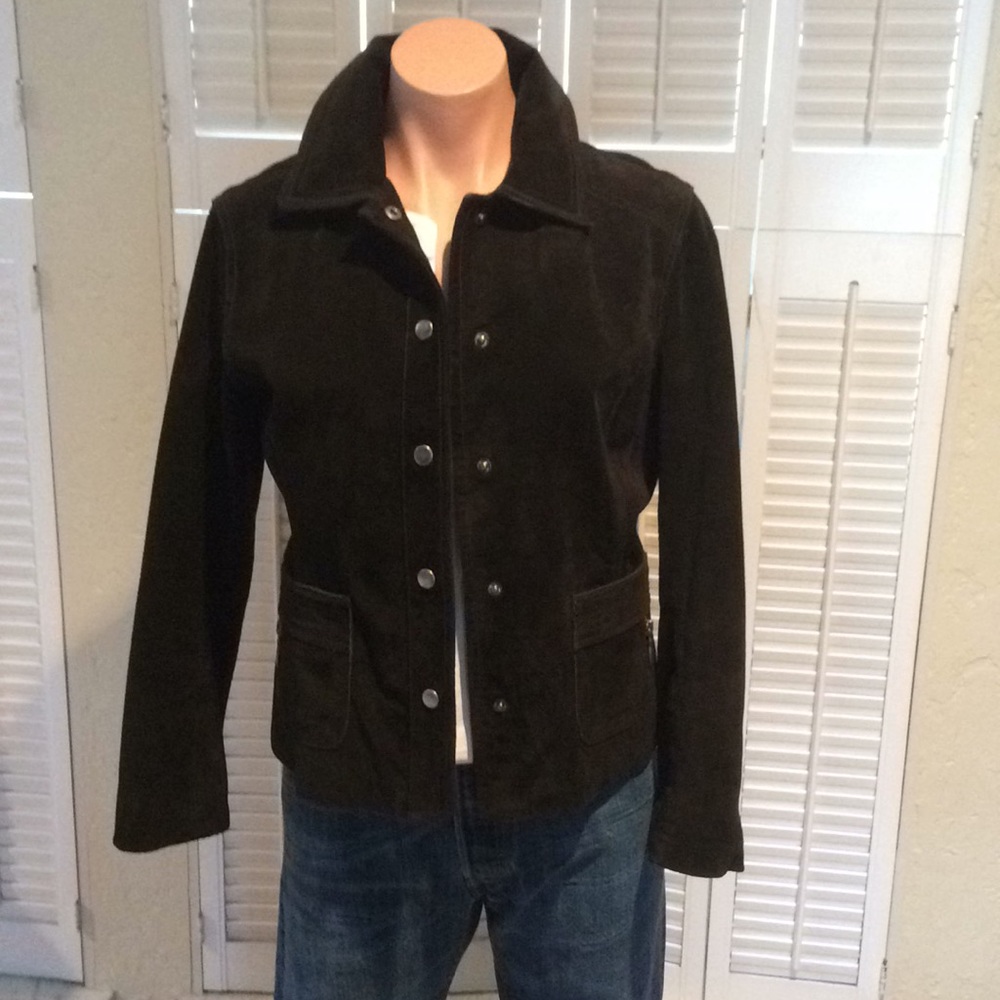 Chico's suede leather jacket