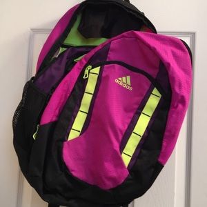 Adidas backpack black and purple
