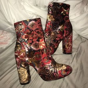 Shein vintage heeled booties