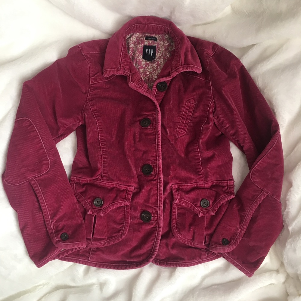 ✨RARE  Gap pink corduroy jacket