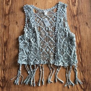 Daytrip Crochet Tassel Vest