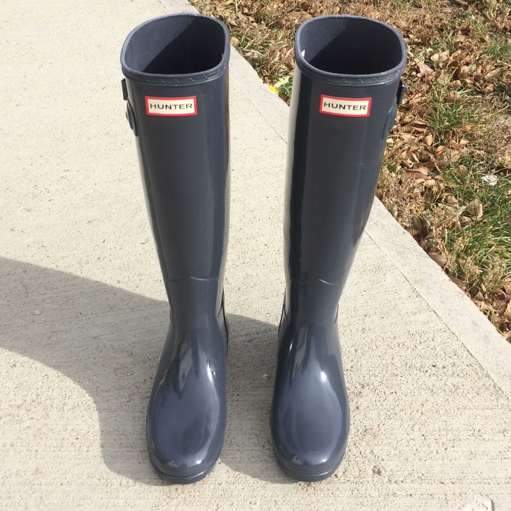 Hunter original refined gloss graphite grey sz5