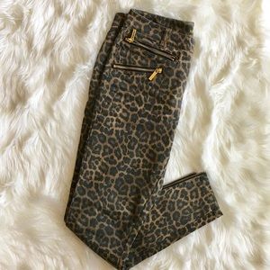 Michael Kors Cheetah Print Skinny Jeans