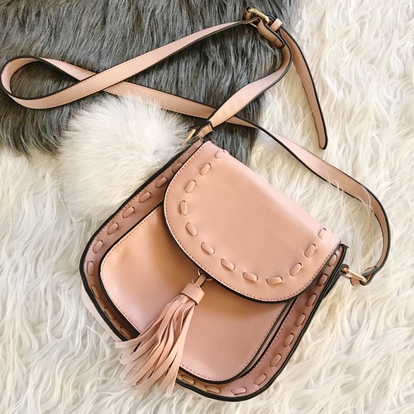 Blush pink saddle bag - Picture 2 of 4