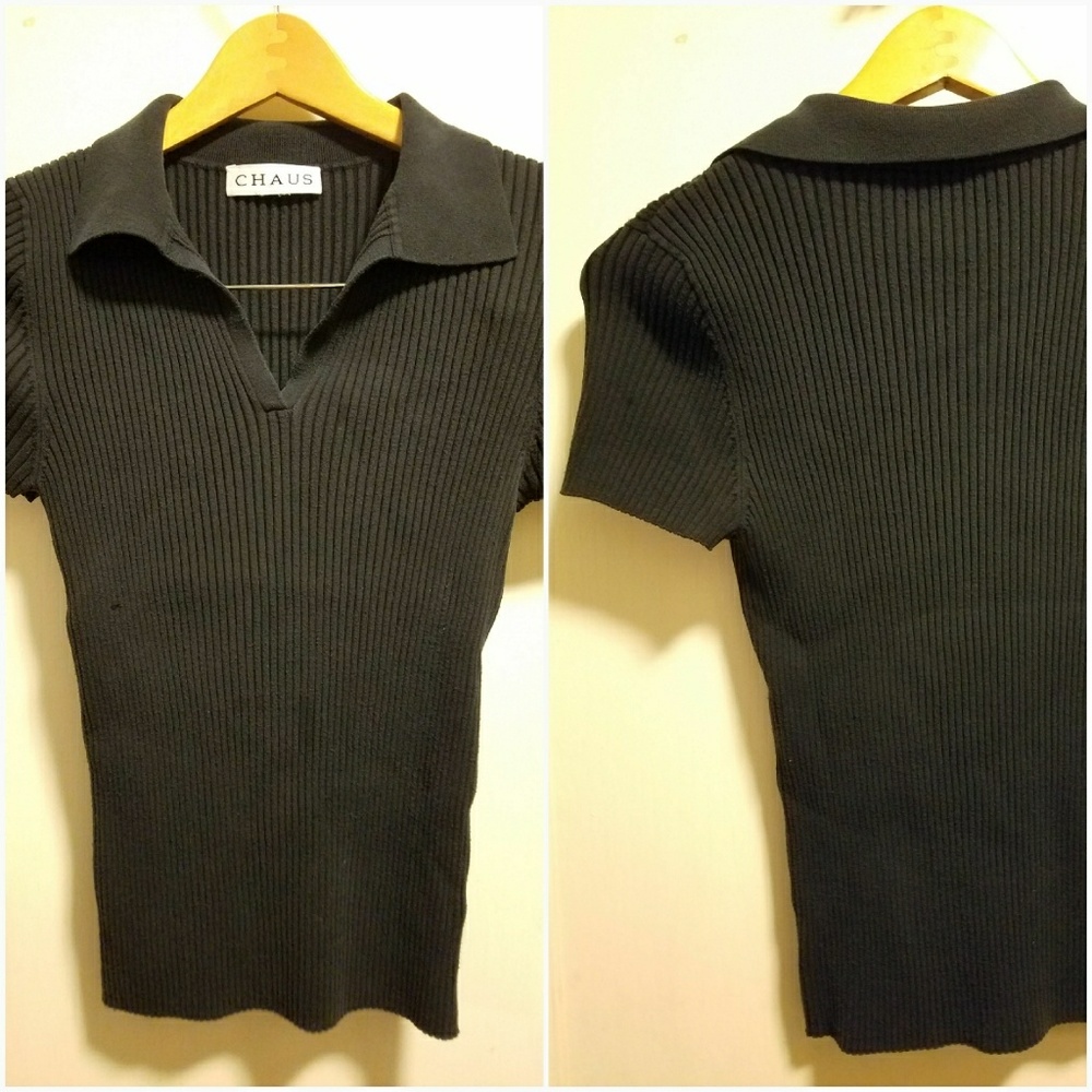 Black Collared Dress Shirt