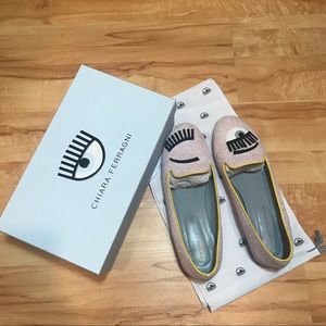 Chiara Ferragni - EMBROIDERED GLITTER FLATS US10