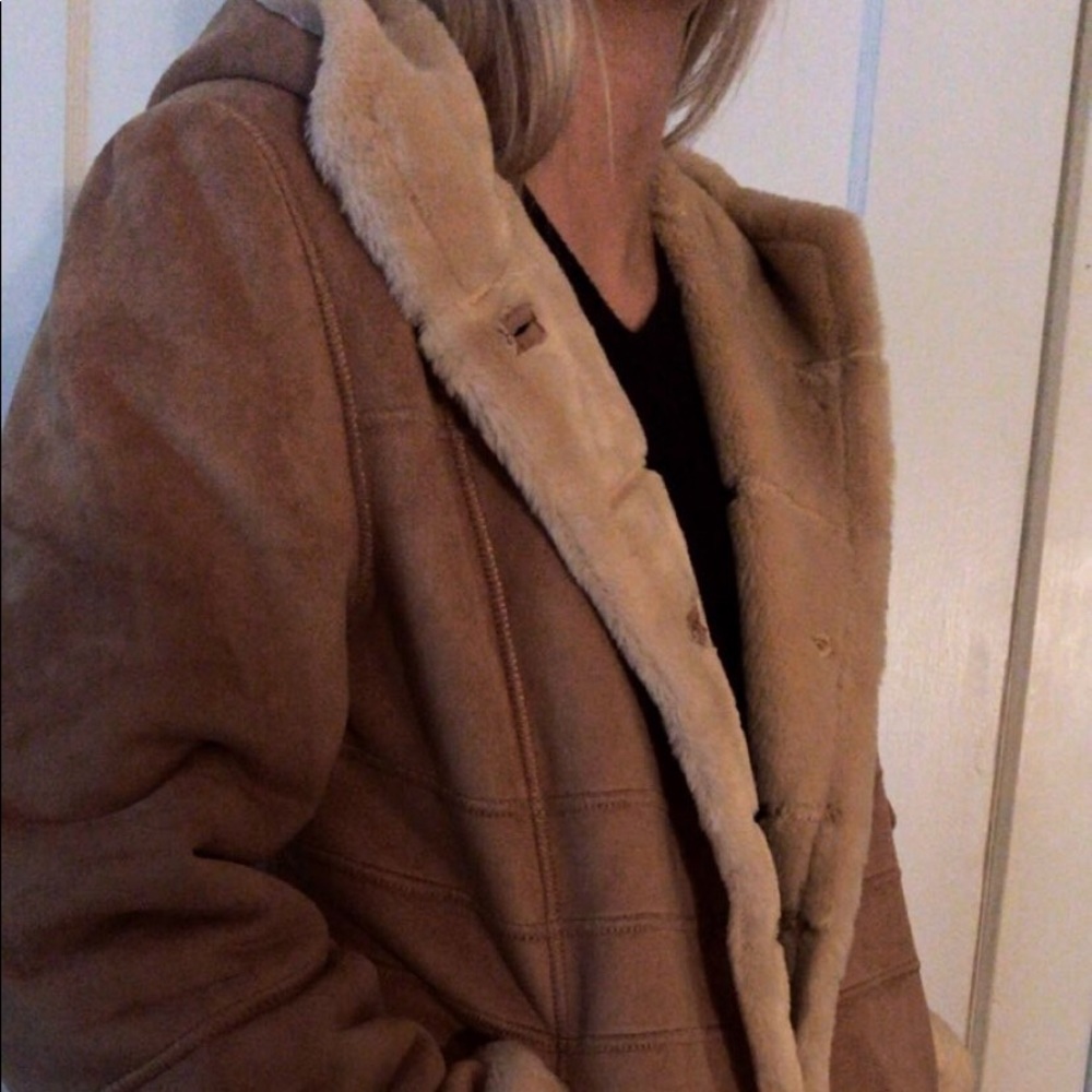 Vintage Shearling Coat, fits S/M/L!