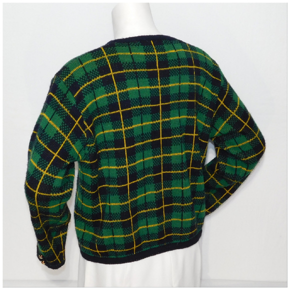 STONE CANYON by SEQUE, Plaid Knit size Medium - Picture 5 of 8
