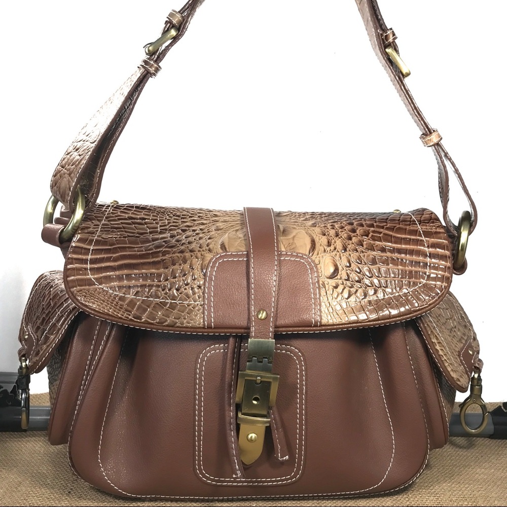 Charlie Lapson Leather & Crocodile Purse