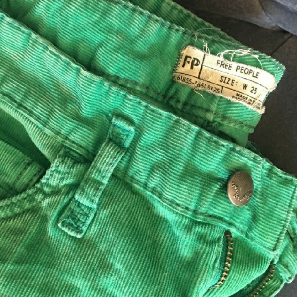 Free People Corduroy Skinny Jeans 25