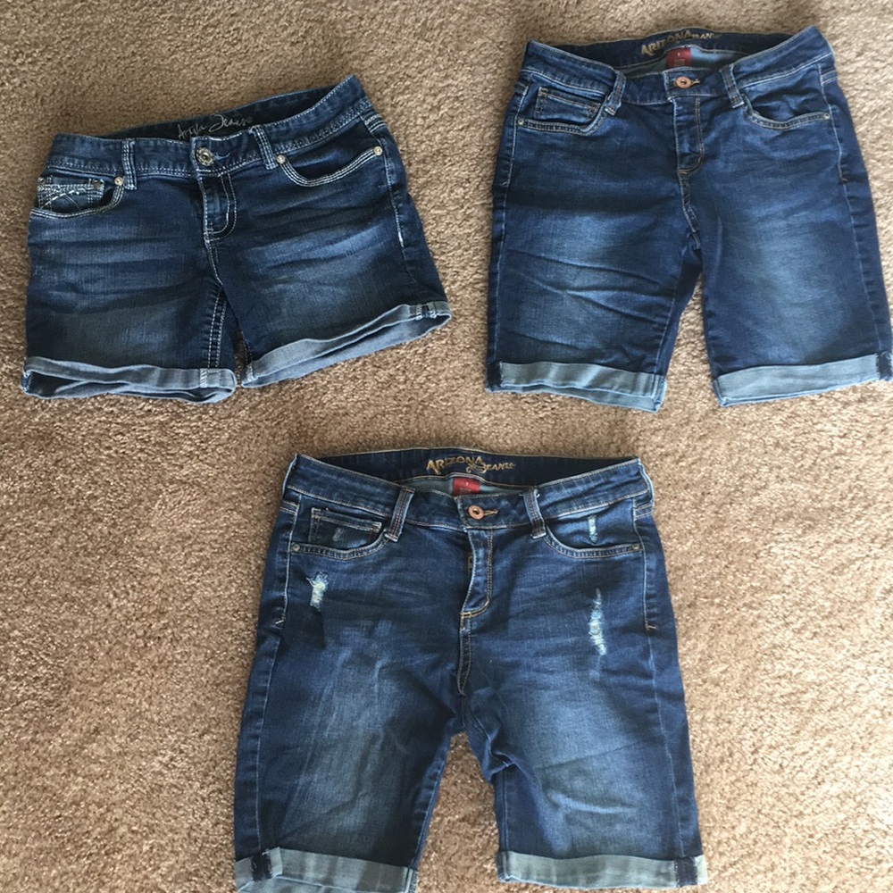 3 pairs of Size 7 denim shorts