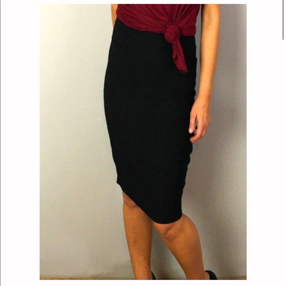 Black pencil skirt