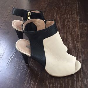 Louise et Cie - Black/Cream Leather Heels