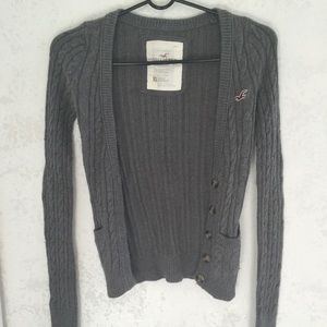 Super soft Hollister partial rabbits fur sweater.