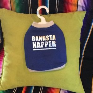 NWOT "Gangsta Napper" Dog shirt
