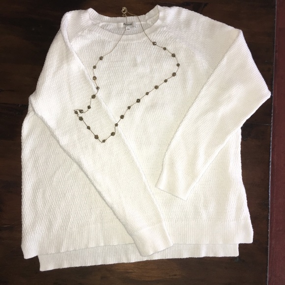 Madewell ivory waffleknit sweater - Picture 2 of 3