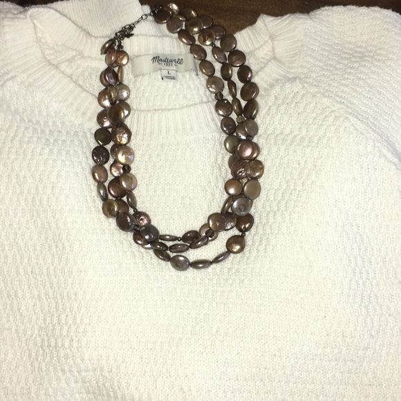 Madewell ivory waffleknit sweater - Picture 3 of 3