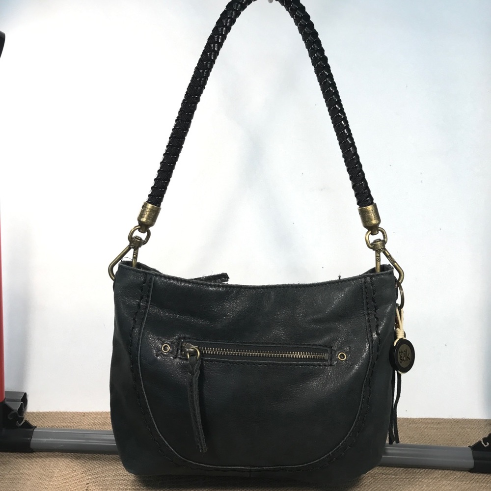 The Sak Distressed Black Soft Leather Purse