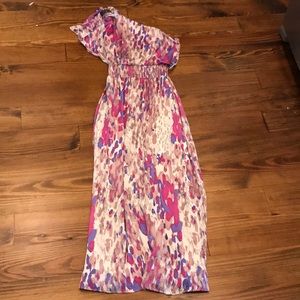 Jessica Simpson One-Shoulder Maxi Dress size 6