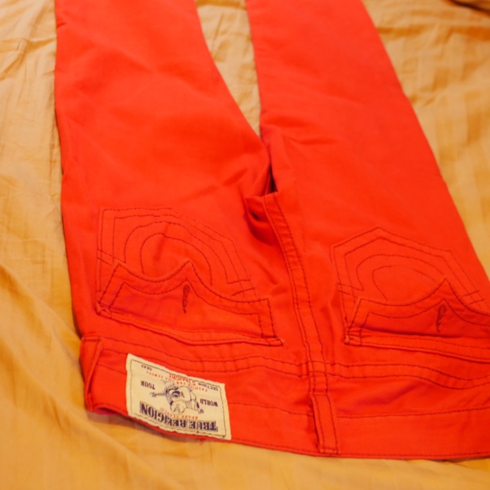 Red True Religion Jeans